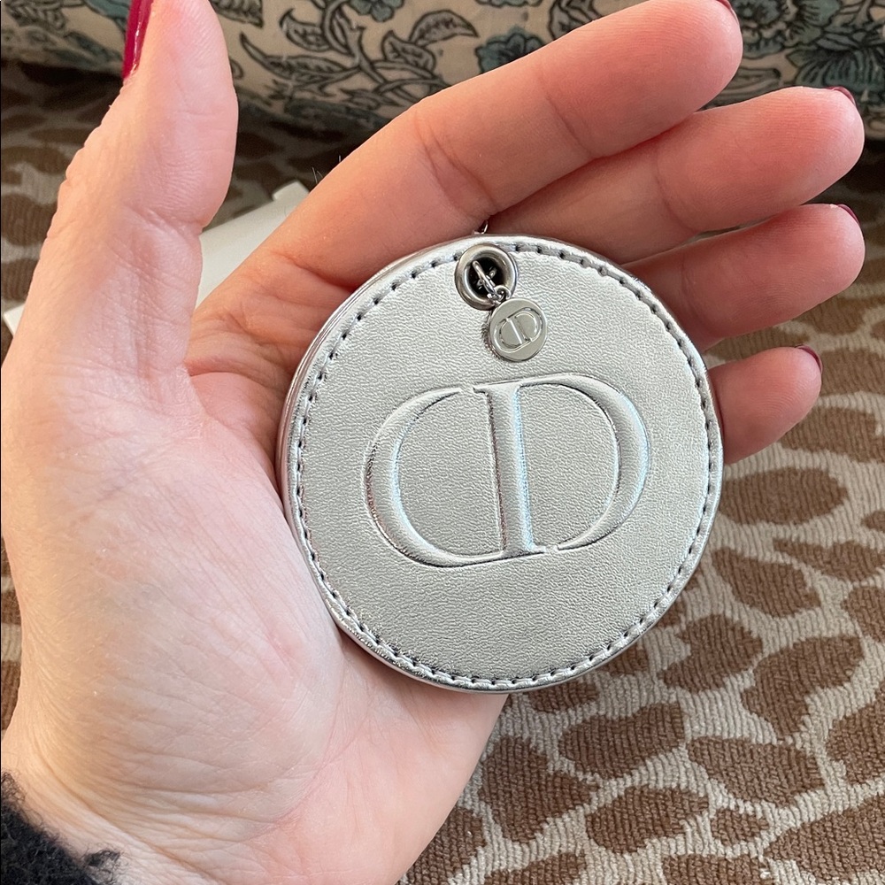 Christian Dior Metallic Silver Keychain Mirror NIB - Picture 10 of 11